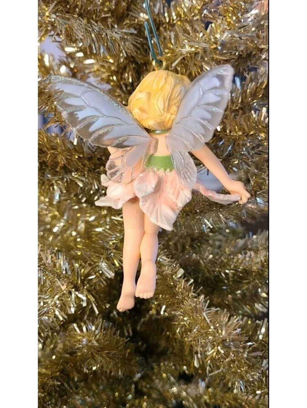 Hallmark 2007 Poinsettia Fairy Repaint Limited Edition Limited Quantity Ornament
